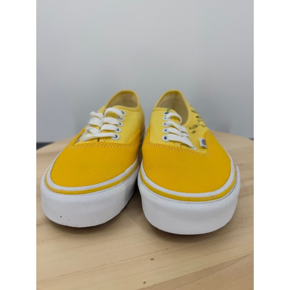 Vans x Sesame Street Authentic Sneakers Womens 8 Shoes Yellow Cartoon - Picture 8 of 10